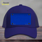 Diamond Blue Novelty License Plate Hat Mesh / Royal Blue