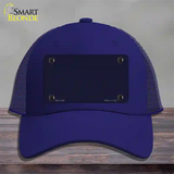 Navy Blue Solid Novelty License Plate Hat Mesh / Royal Blue