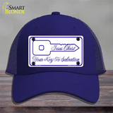 Your Key To Salvation Novelty License Plate Hat Mesh / Royal Blue