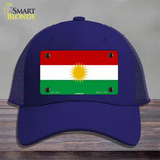 Kurdistan Flag Novelty License Plate Hat Mesh / Royal Blue