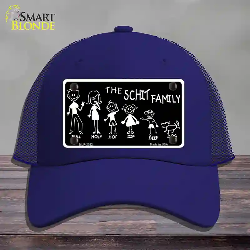 The Schit Family Novelty License Plate Hat Mesh / Royal Blue