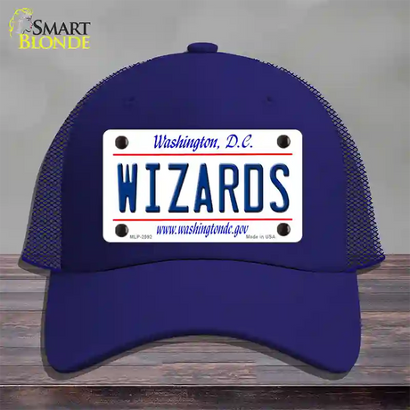 Wizards Washington DC State Novelty License Plate Hat Mesh / Royal Blue