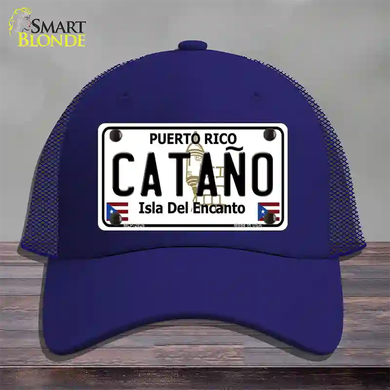 Catano Puerto Rico Novelty License Plate Hat Mesh / Royal Blue