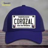 Corozal Novelty License Plate Hat Mesh / Royal Blue