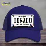 Dorado Novelty License Plate Hat Mesh / Royal Blue