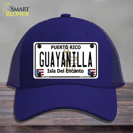 Guayanilla Puerto Rico Novelty License Plate Hat Mesh / Royal Blue