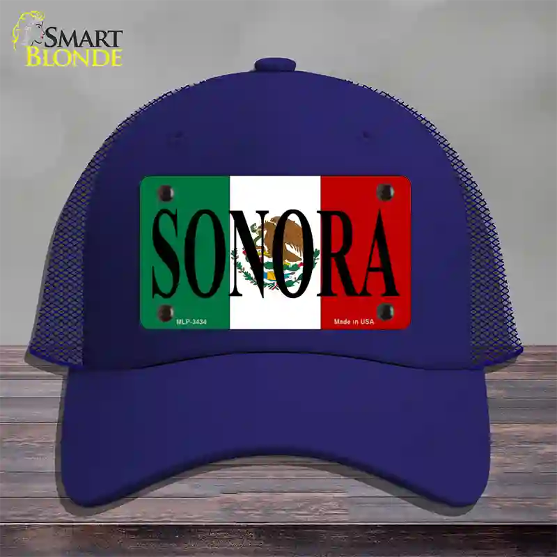 Sonora Novelty License Plate Hat Mesh / Royal Blue