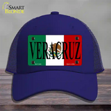 Veracruz Novelty License Plate Hat Mesh / Royal Blue