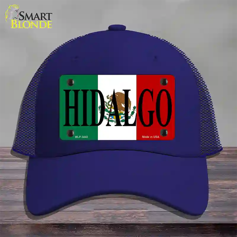 Hidalgo Novelty License Plate Hat Mesh / Royal Blue