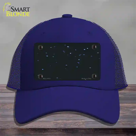 Stars Novelty License Plate Hat Mesh / Royal Blue