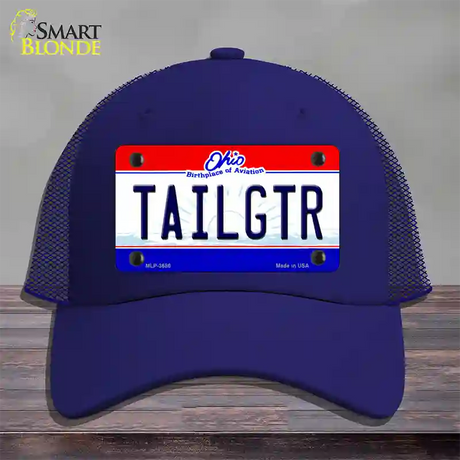 Tailgtr Ohio State Novelty License Plate Hat Mesh / Royal Blue