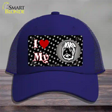 I Love My Chinese Shar Pei Novelty License Plate Hat Mesh / Royal Blue