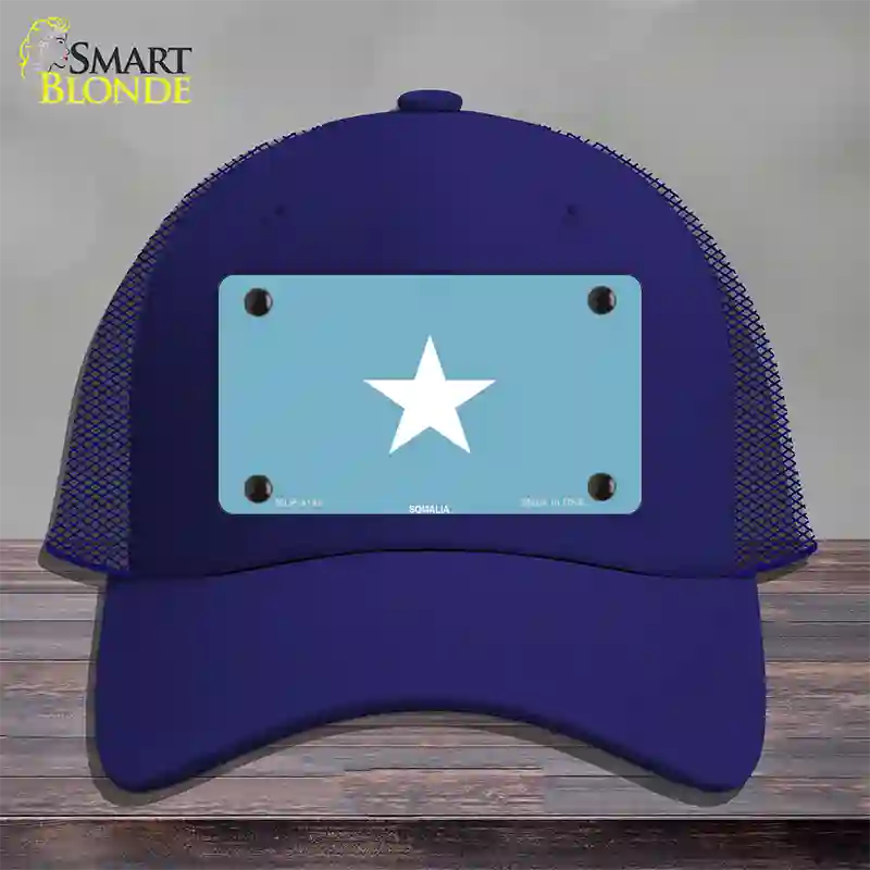 Somalia Flag Novelty License Plate Hat Mesh / Royal Blue