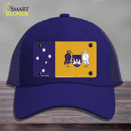 Australia Capital Territory Novelty License Plate Hat Mesh / Royal Blue