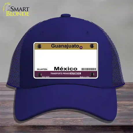 Guanajuato Mexico Blank Novelty License Plate Hat Mesh / Royal Blue