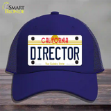 Director California Novelty License Plate Hat Mesh / Royal Blue