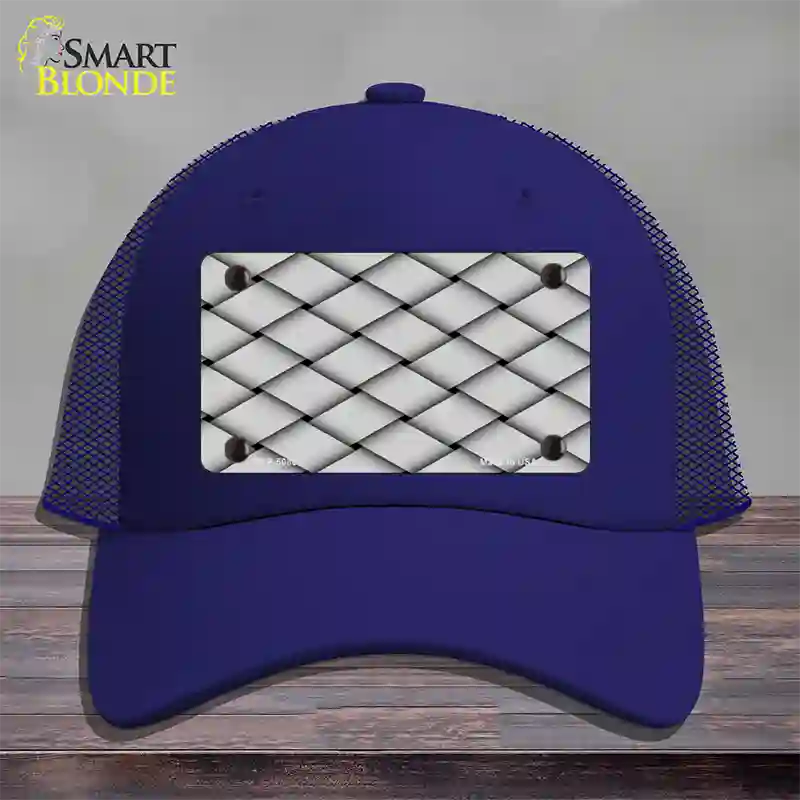 Weave Customizable Novelty License Plate Hat Mesh / Royal Blue