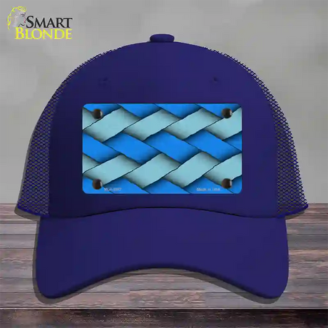 Weave Blue Novelty License Plate Hat Mesh / Royal Blue