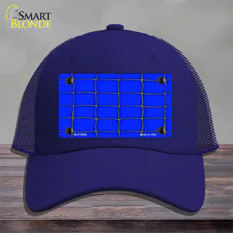 Web Blue Novelty License Plate Hat Mesh / Royal Blue