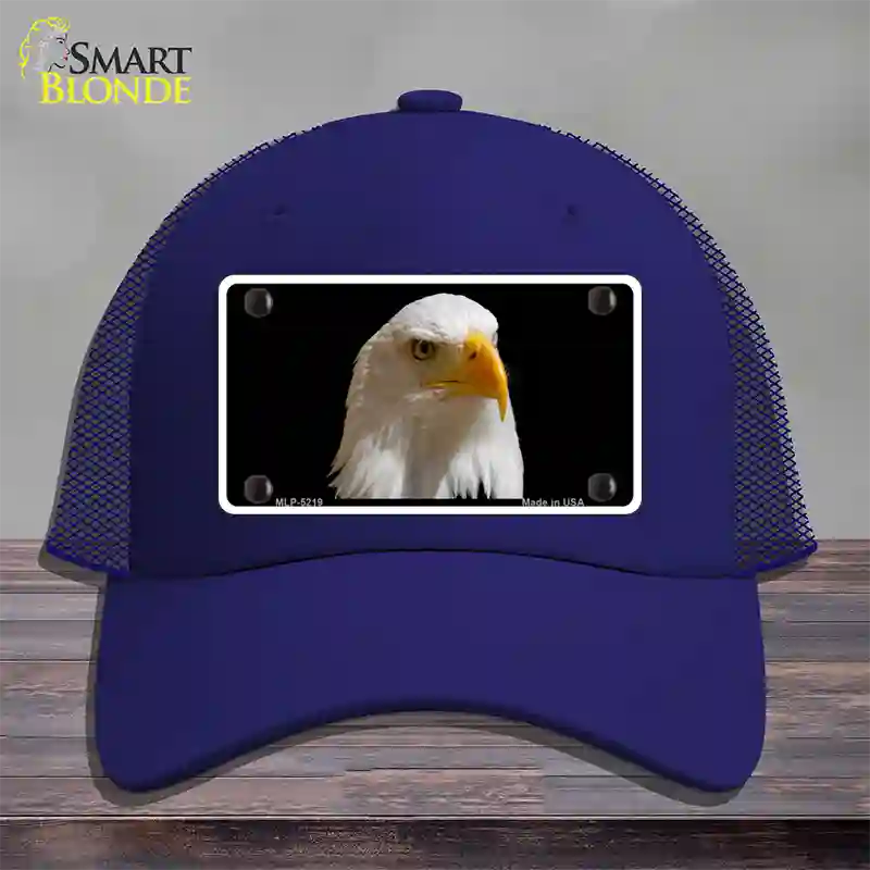 Eagle Novelty License Plate Hat Mesh / Royal Blue