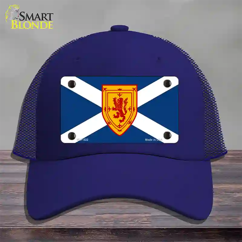 Scotland St Andrews Flag Novelty License Plate Hat Mesh / Royal Blue