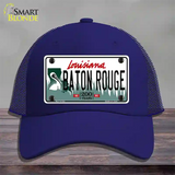 Baton Rouge Louisiana Novelty License Plate Hat Mesh / Royal Blue