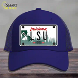 LSU Louisiana Novelty License Plate Hat Mesh / Royal Blue