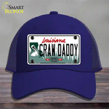 Craw Daddy Louisiana Novelty License Plate Hat Mesh / Royal Blue