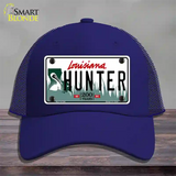 Hunter Louisiana Novelty License Plate Hat Mesh / Royal Blue