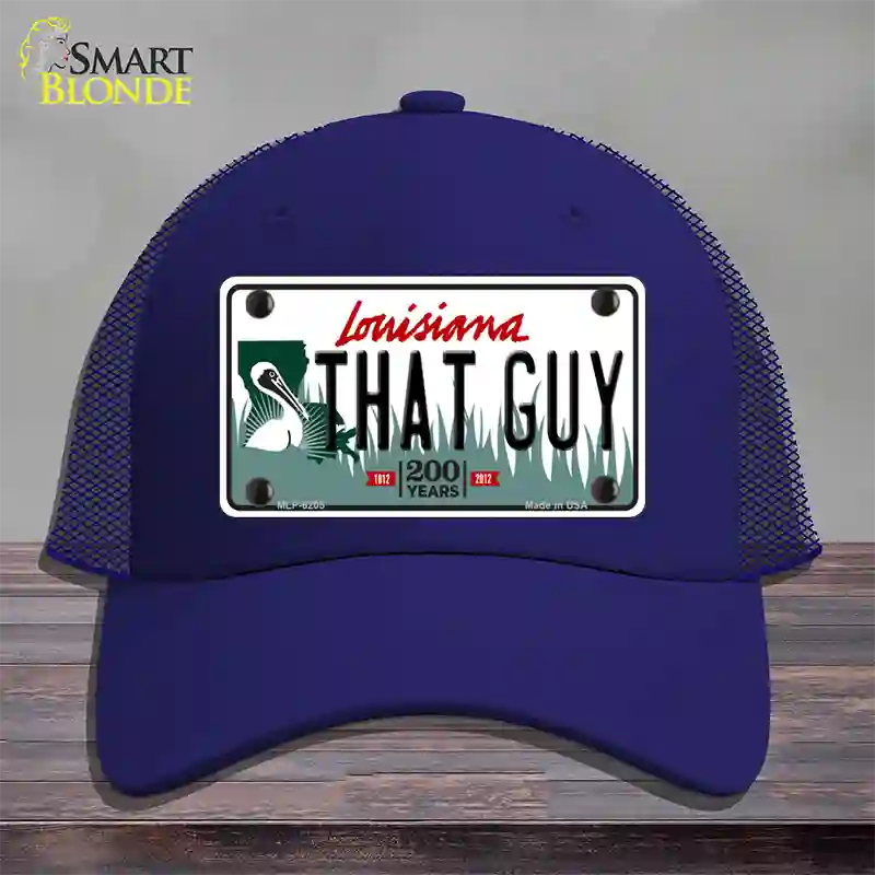 That Guy Louisiana Novelty License Plate Hat Mesh / Royal Blue