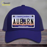 Auburn South Carolina Novelty License Plate Hat Mesh / Royal Blue