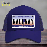 Raceway South Carolina Novelty License Plate Hat Mesh / Royal Blue