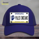 Paleo Indians Indiana Novelty License Plate Hat Mesh / Royal Blue