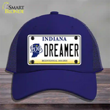 Dreamer Indiana Novelty License Plate Hat Mesh / Royal Blue