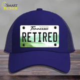 Retired Tennessee Novelty License Plate Hat Mesh / Royal Blue