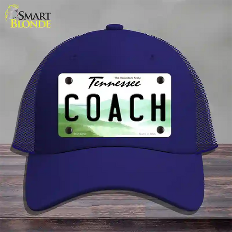 Coach Tennessee Novelty License Plate Hat Mesh / Royal Blue