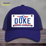 Duke North Carolina Novelty License Plate Hat Mesh / Royal Blue