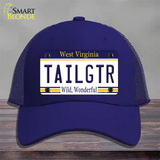 Tailgtr West Virginia Novelty License Plate Hat Mesh / Royal Blue