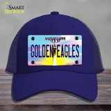 Golden Eagles Mississippi Novelty License Plate Hat Mesh / Royal Blue