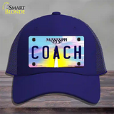 Coach Mississippi Novelty License Plate Hat Mesh / Royal Blue