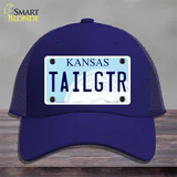 Tailgtr Kansas Novelty License Plate Hat Mesh / Royal Blue