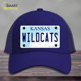 Wildcats Kansas Novelty License Plate Hat Mesh / Royal Blue