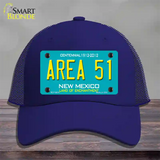 Area 51 New Mexico Novelty License Plate Hat Mesh / Royal Blue