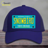 Snowbird New Mexico Novelty License Plate Hat Mesh / Royal Blue