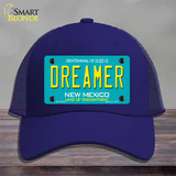 Dreamer New Mexico Novelty License Plate Hat Mesh / Royal Blue