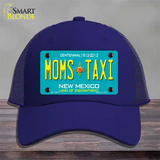 Moms Taxi New Mexico Novelty License Plate Hat Mesh / Royal Blue