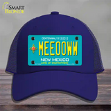 Meeooww New Mexico Novelty License Plate Hat Mesh / Royal Blue