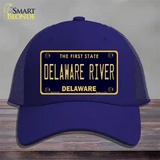 Delaware River Delaware Novelty License Plate Hat Mesh / Royal Blue