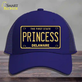 Princess Delaware Novelty License Plate Hat Mesh / Royal Blue