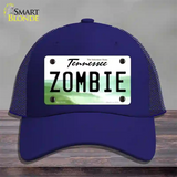 Zombie Tennessee Novelty License Plate Hat Mesh / Royal Blue